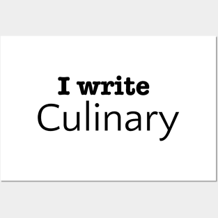 I Write Culinary Posters and Art